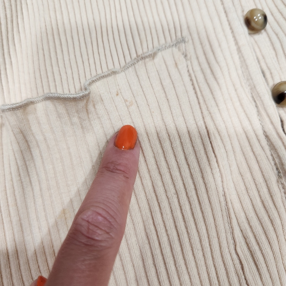 Sabo Skirt Beige Long Sleeve Button Up Cardigan Dress - Picture 5 of 10